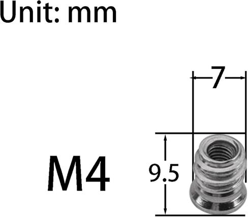4 قطعة مسمار من الفولاذ المقاوم للصدأ على الرقبة برأس متقاطع للجيتار 35 مللي متر مسامير وإدراج M4 للجيتار والباس in Kuwait