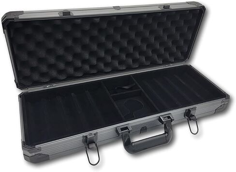 MRC POKER Deluxe Poker Chip Case Gray (1000 Chips Capacity) in Kuwait