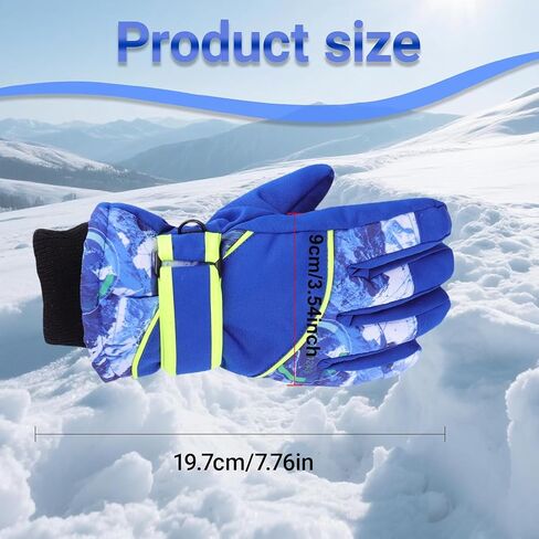 Outdoors Kids Winter Snow Gloves Windproof Cold Weather Ski Gloves for Boys Girls 5-8Years in Saudi Arabia