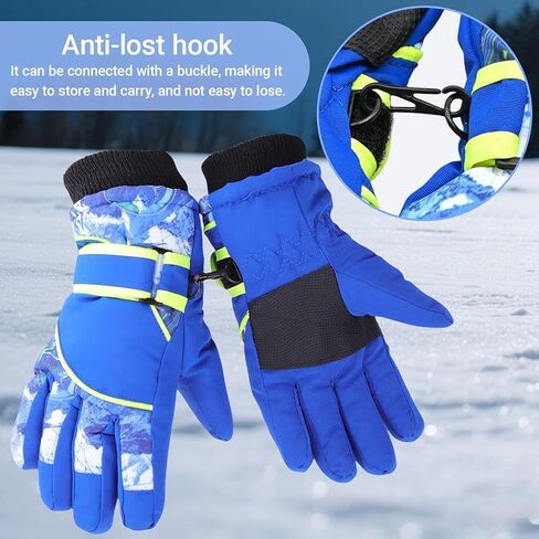 Outdoors Kids Winter Snow Gloves Windproof Cold Weather Ski Gloves for Boys Girls 5-8Years in Saudi Arabia