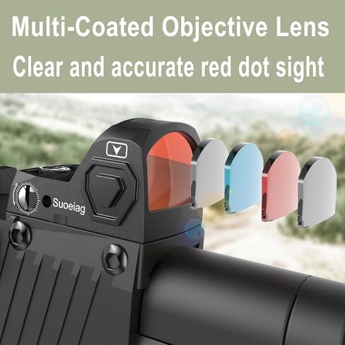 مشهد نقطة حمراء صغيرة، بصريات نقطة حمراء مستيقظا لبصمة قطع RMR، شبكاني 2MOA، 12 مشهد منعكس لضبط السطوع، يتضمن حوامل Picatinny مقاس 20 مم وقاعدة منخفضة المظهر in Kuwait