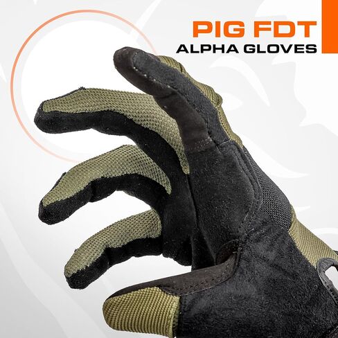 قفازات PIG Alpha التكتيكية الكاملة للرماية، متوافقة مع شاشة اللمس، قابلة للتنفس، زوج واحد in Kuwait
