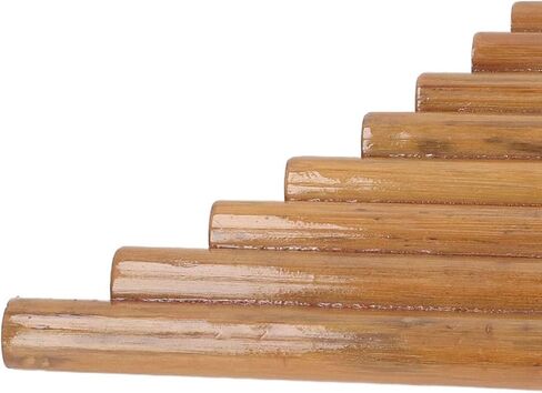 Professional Panpipe,G Key Musical Instrument Pan Pipe Flute 15 Pipes Pan Flute Woodwind Instrument for Woodwind Lovers (Left Hand) in Saudi Arabia