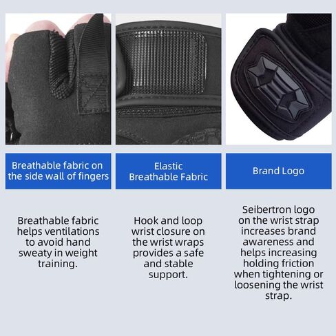 Seibertron للكبار أو الشباب S.O.L.A.G قفازات رياضية خارجية مقاومة للماء بأصابع كاملة تعمل باللمس in Kuwait