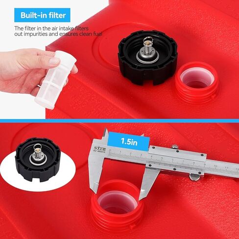 خزان بحري سعة 6.3 جالون/24 لترًا، خزان محمول مع خط 10 أقدام، خزان غاز بحري لقوارب المحرك الخارجي، قارب الصيد، قارب سطح السفينة، يخت، مقبض على شكل حرف I in Kuwait