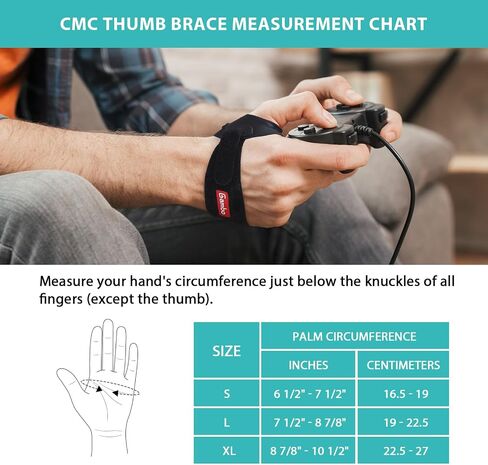 Gambo Thumb Brace, CMC Thumb Brace for Osteoarthritis Joint Pain - CMC Joint Arthritis Stabilizer for Women and Men with Enhanced Comfort (Large, Right Hand) in Saudi Arabia
