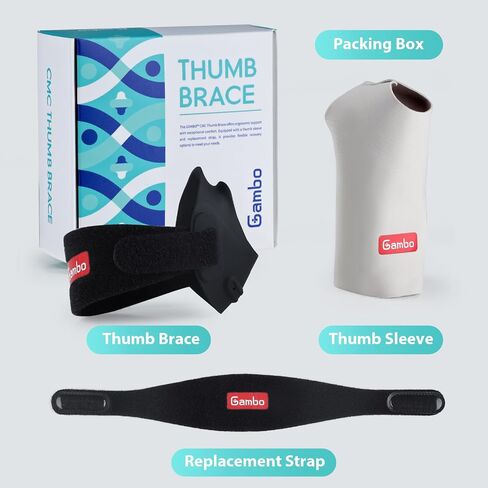 Gambo Thumb Brace, CMC Thumb Brace for Osteoarthritis Joint Pain - CMC Joint Arthritis Stabilizer for Women and Men with Enhanced Comfort (Large, Right Hand) in Saudi Arabia