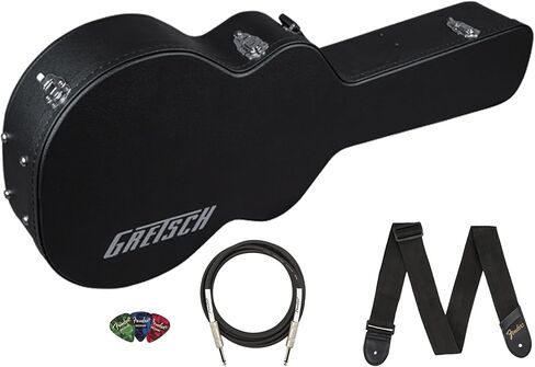 Gretsch G2420T Streamliner Hollow Body Electric Guitar Case - Black Bundle with Strap, Cable, and Picks in Saudi Arabia