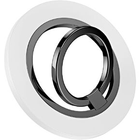 KutumyQC Magnetic 360 ° Rotate Cell Phone Ring for MagSafe, Magnetic Phone Grip, Phone Ring Holderwith Adjustable Kickstand for iPhone 14/13/12(Plus,Mini,Pro, Pro Max), Smartphone Accessories Black
