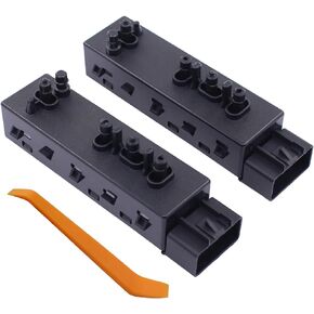 MOTOKU Pair Front Left Driver and Right Passenger Side 8 Ways Power Seat Recliner Adjust Control Switch for Chevrolet Camaro Equinox Malibu Cruze for GMC Terrain Acadia for Buick LaCrosse Regal Verano