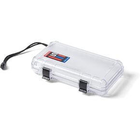 S3 Cases T3000 Waterproof Dry Box Protetive Case - Mil Spec/USA Made/IP67 Waterproof/Lockable/Airtight/Smell Proof - for Phones, Wallets, Keys, Knives, Survival, Boating, Camping & Watersports (Clear)