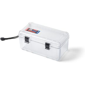 S3 Cases T3500 Waterproof Dry Box Protective Case Mil Spec/USA Made/IP67 Waterproof/Lockable/Airtight/Smell Proof - for Phones, Wallets, Keys, Knives, Survival, Boating, Camping & Watersports (Clear)