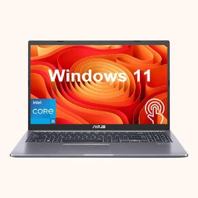 ASUS Vivobook Laptop, 15.6" FHD Touchscreen, Intel Core i5-1135G7, 12GB RAM, 512GB PCIe SSD, Webcam, Type-C, HDMI, Wi-Fi, Windows 11 Home, Grey
