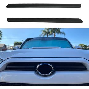 Front Center Grill Insert Cover Trim Compatible with 2024 2023 2022 2021 2020 Toyota 4Runner TRD Pro Sport Accessories ABS Middle Grille Insert Cover Strips Matte Black 4runner blackout emblem kit