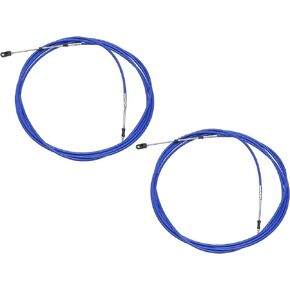 ACROPIX Universal 600cm 20FT 33C/3300 Marine Boat Throttle Shift Control Cable Blue with Fastening Head for Yamaha Outboard Engine - Pack of 2
