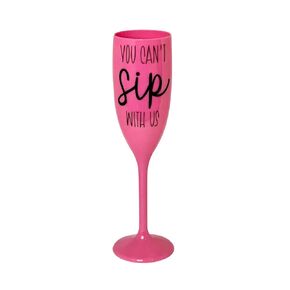 You can't sip with us champagne glass. Pink champagne glass. Mean girls inspired. You can't sit with us. Bachelorette party. Girls night.