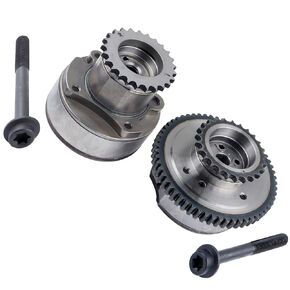 MUCO 2Pcs VVT Camshaft Phaser Gear AT4Z6C525B AT4Z6C526B Intake Exhaust Gear Adjusters Applied for Edge 3.5L 3.7L 11 12 13 14 Expedition 3.5L 15 16 17 Mustang 3.7L 12 13 14 Sprocket Phaser