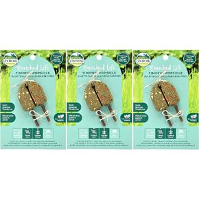 Oxbow 3 Pack of Timothy Popsicle Small Pet Chew Toys, 7.4