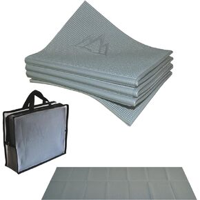 Khataland YoFoMat - Best Travel Yoga Mat, Foldable, with Travel Bag, Extra Long 72-Inch, Free From Phthalates & Latex
