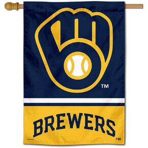 Milwaukee Brewers Double Sided House Banner Flag