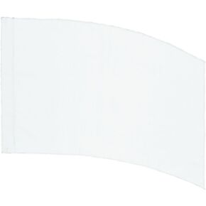 DSI Color Guard Practice Flag (PCS) - Curved Rectangle - White