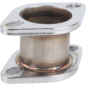 Muffler Pipe Extension Flange, Exhaust Stainless Steel Adapter, Universal Exhaust Muffler Pipe Extension Flange Adapter for Automobile