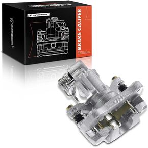 A-Premium Disc Brake Caliper Assembly with Bracket Compatible with Select Acura and Honda Models - Integra 1994-2001, Civic 1992-2000, Civic del Sol 1993-1997 - Rear Driver and Passenger, 2-PC Set