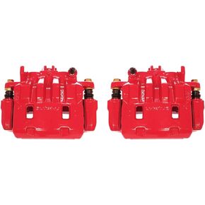 Power Stop Front S7084 Pair of High-Temp Red Powder Coated Calipers