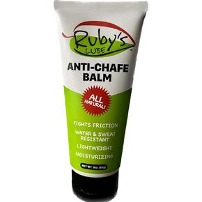 All Natural | Hand Made in Boulder CO | Voted Best for Triathlons and Ironmans | Ruby's Lube | Anti- Chaffing Balm | Water & Sweat Resistant | Formulated by a 7 Time Ironman Winner - 3 oz Tube