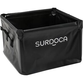 SURDOCA Fully Waterproof Car Trunk Organizer, Foldable Truck Organizer, Multifunctional Collapsible Car Storage Bag, Anti-Mud Trunk Storage Organizer for Car, Car Grocery Organizer, 18 Liters