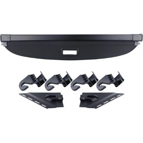 LINLINS Trunk Cargo Cover Compatible for Mazda Cx-5 2017 2018 2019 2020 2021 Black Retractable Trunk Shielding Shade