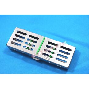 German Stainless 1 Each Dental Autoclave Sterilization Cassette Rack Box Tray for 5 Instrument