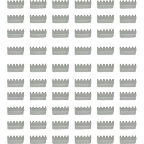 60 Pcs Plastic Vertical Curtain Repair Gear, White Blinds Stem Replacement Gear Accessories for Vertical Blinds Repair
