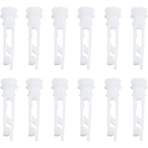 Abvsdu 12 Pack Vertical Blind Stem Replacement White Stems for Vertical Window Blind Vertical Blind Carrier Stem Vertical Blinds Curtain for Vertical Window Carrier Blinds Curtain Accessories
