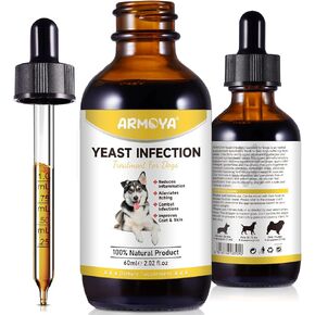 Natural Yeast Infection Treatment for Dogs- Helps to Support Itch Relief, Inflammation Relief & More, Dog Yeast Infection Treatment, Dog Ear Infection Treatment, Dog Allergy | 2 Oz