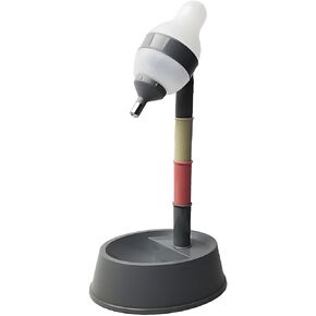 Hotumn Pet Standing Water Dispenser Splash-Proof Cat Dog Standing Drinking Bowl Height Adjustable with Detachable Pole Automatically Feeding Water Anti-Spill for Puppy Dog Cat and Small Pet (Grey)