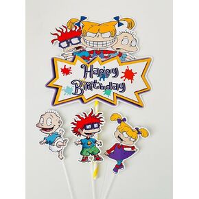 Happy Birthday Rugrat Themed Cake Topper