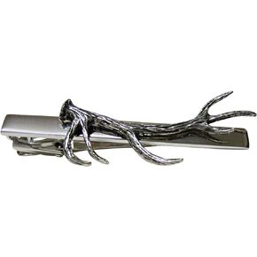 Thin Deer Antler Square Tie Clip