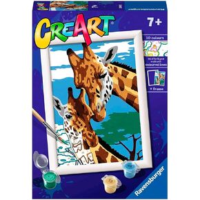 Ravensburger Cute Giraffes Paint by Numbers Kit for Kids - 23615 - Painting Arts and Crafts for Ages 7 and Up