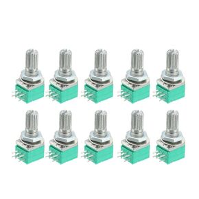 uxcell RK097G 50K Ohm Variable Resistors Dual Turn Rotary Carbon Film Taper Potentiometer 10pcs