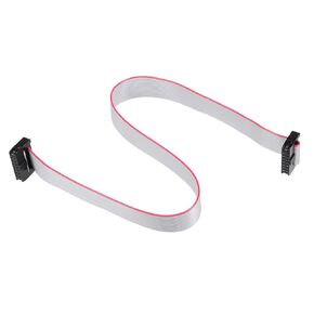 DMiotech 5 Pack Long 30CM 2MM Flat Ribbon Cable IDC 14 Pin Connector