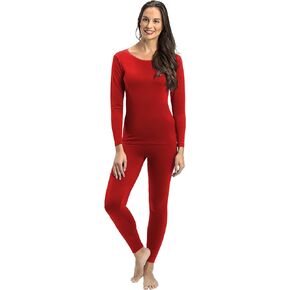 Rocky Thermal Underwear for Women Lightweight Cotton Knit Thermals Women's Base Layer Long John Set