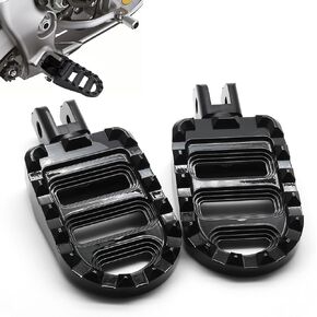 MZS Motorcycle Foot Pegs, 2018-2023 Rear Footpegs Accessories Roating MX Serrated Wide Pedal Compatible with Softail Breakout/Deluxe/Fat Bob/Fat Boy/Heritage/Low Rider/Slim/Street Bob/Sport Glide