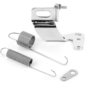 Throttle Return Spring, Car Carburetor Throttle Cable Bracket with Dual Return Spring Set Stainless Steel Parts