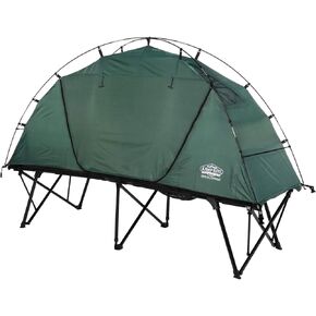 Kamp-Rite Extra Large OCTC Compact Quick Setup 1 Person Tent Cot, Chair and Tent with Rain Fly, 600 D Roller Wheeled Carry Bag, Green in Kuwait