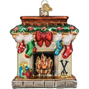Old World Christmas Holiday Hearth Glass Blown Ornaments for Christmas Tree