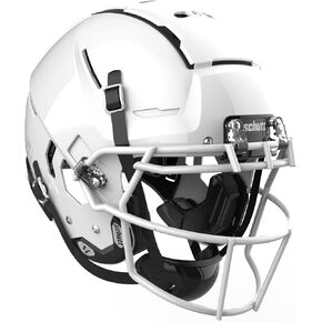 F7 VTD Collegiate Varsity Football Helmet, Small, Molded Gloss White, F7 ROPO-SW-NB-VC Facemask Attached