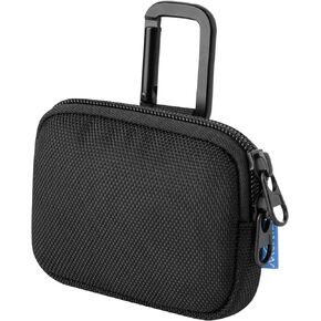 Xxerciz Heart Monitor Case for KardiaMobile Card Personal EKG Monitor Device, Heart Rate Monitor Nylon Storage Bag with Carabiner (Case Only)