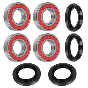 Front Wheel Bearings Seals for Yamaha Big Bear 350 400 Grizzly 350 400 450 Kodiak 400 450 Wolverine 350 450 Rhino 450 660 700