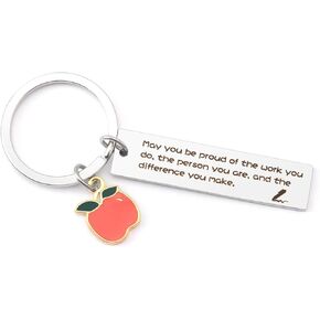 Teacher Gifts, Teacher Keychain, Teacher Appreciation Gifts, Graduation Gifts for Teachers from Students End Of Year Teacher Gift for Teacher Thank You Gifts Teacher Retirement Gifts Teachers Gifts